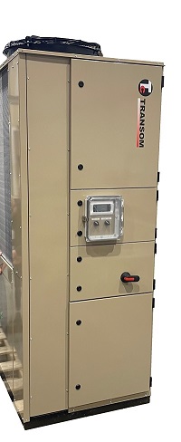 Hatch Air Source Heat Pump side-view with external controls visible